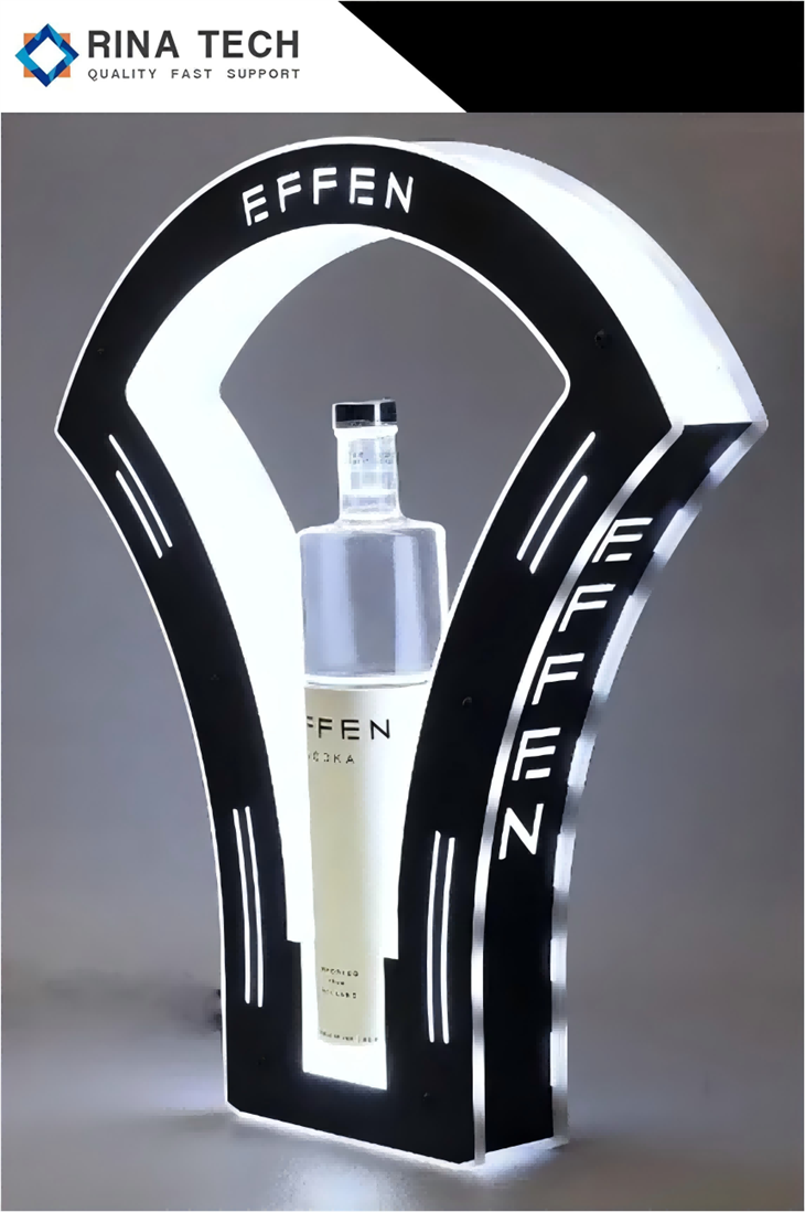 LED Acrylic Perfume Bottle Display Stand